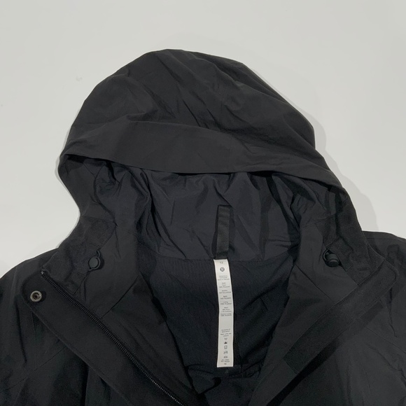 Lululemon Sz 12 Rain Rebel Jacket Black W4BOGS - Picture 7 of 12